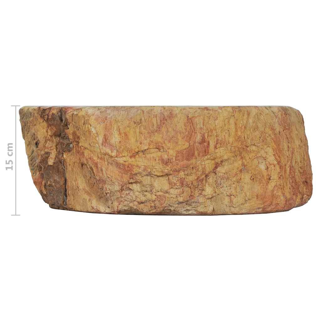Lavandino 45x35x15 cm in Pietra Fossile Crema | homemem39
