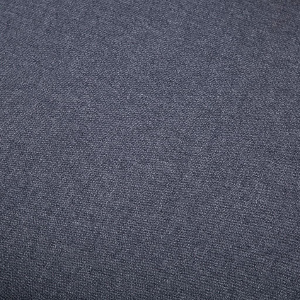 Poggiapiedi in Tessuto 73x43x42 cm Grigio Scuro - homemem39