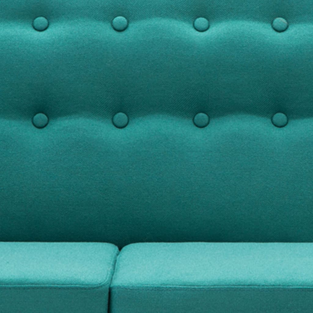 Divano a L Rivestito in Tessuto 171,5x138x81,5 cm Verde