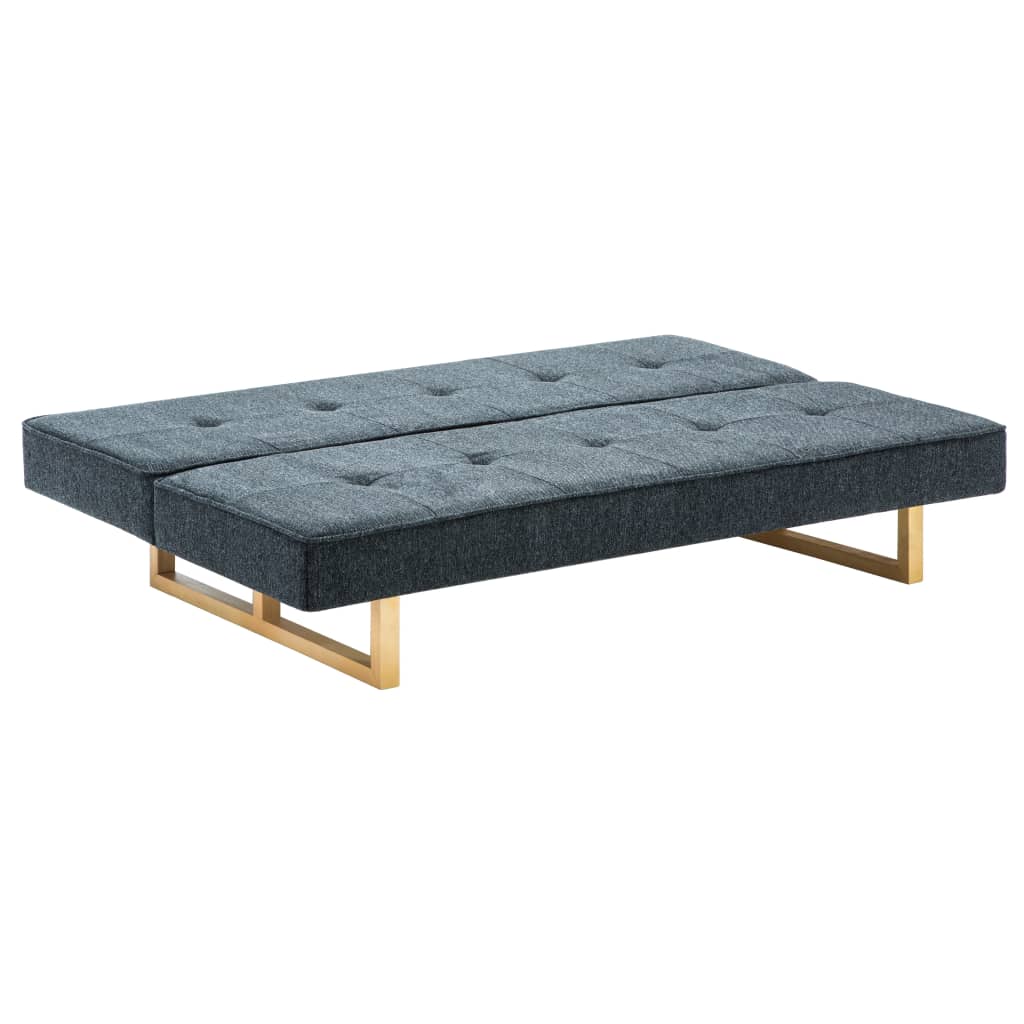 Divano Letto in Tessuto Grigio Scuro