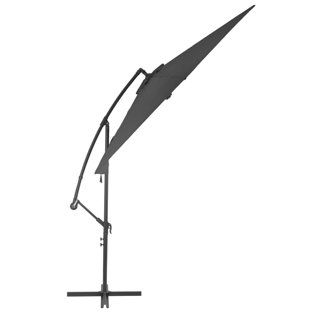 Ombrellone a Sbalzo Palo in Alluminio 300 cm Antracite - homemem39