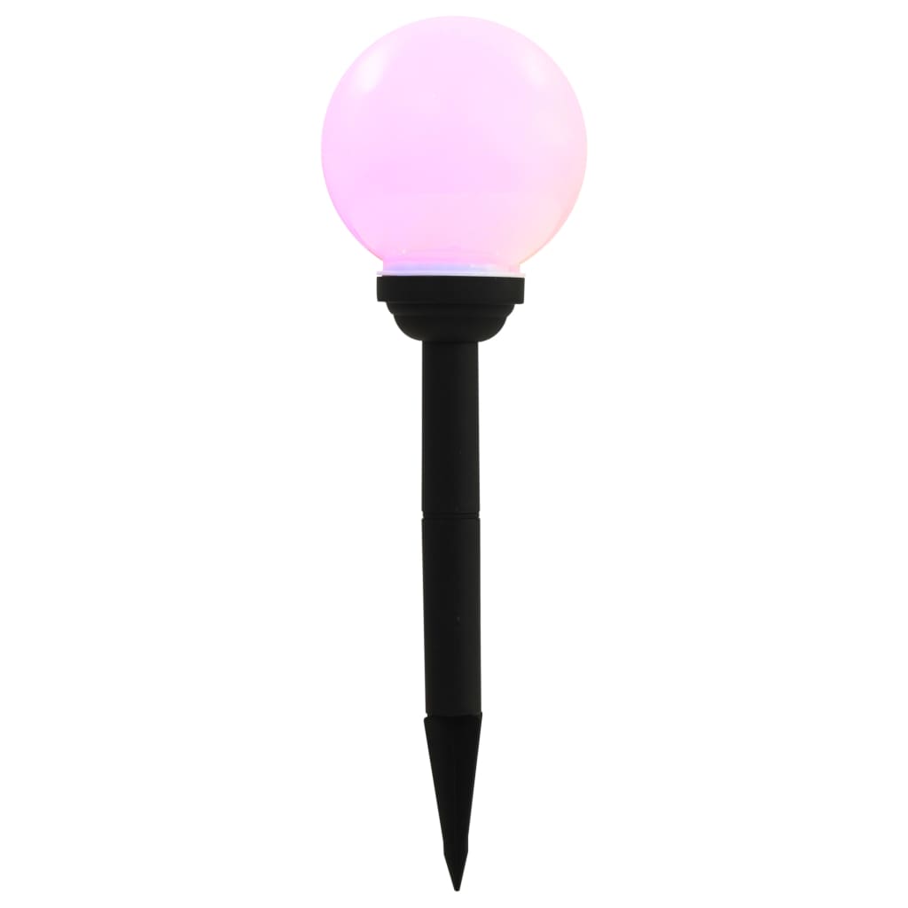 Lampade Solari da Esterni Sferiche 4pz LED RGB 15cm - homemem39