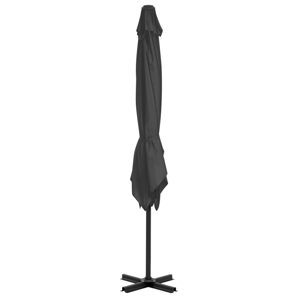 Ombrellone a Sbalzo con Palo in Alluminio 250x250 cm Antracite - homemem39