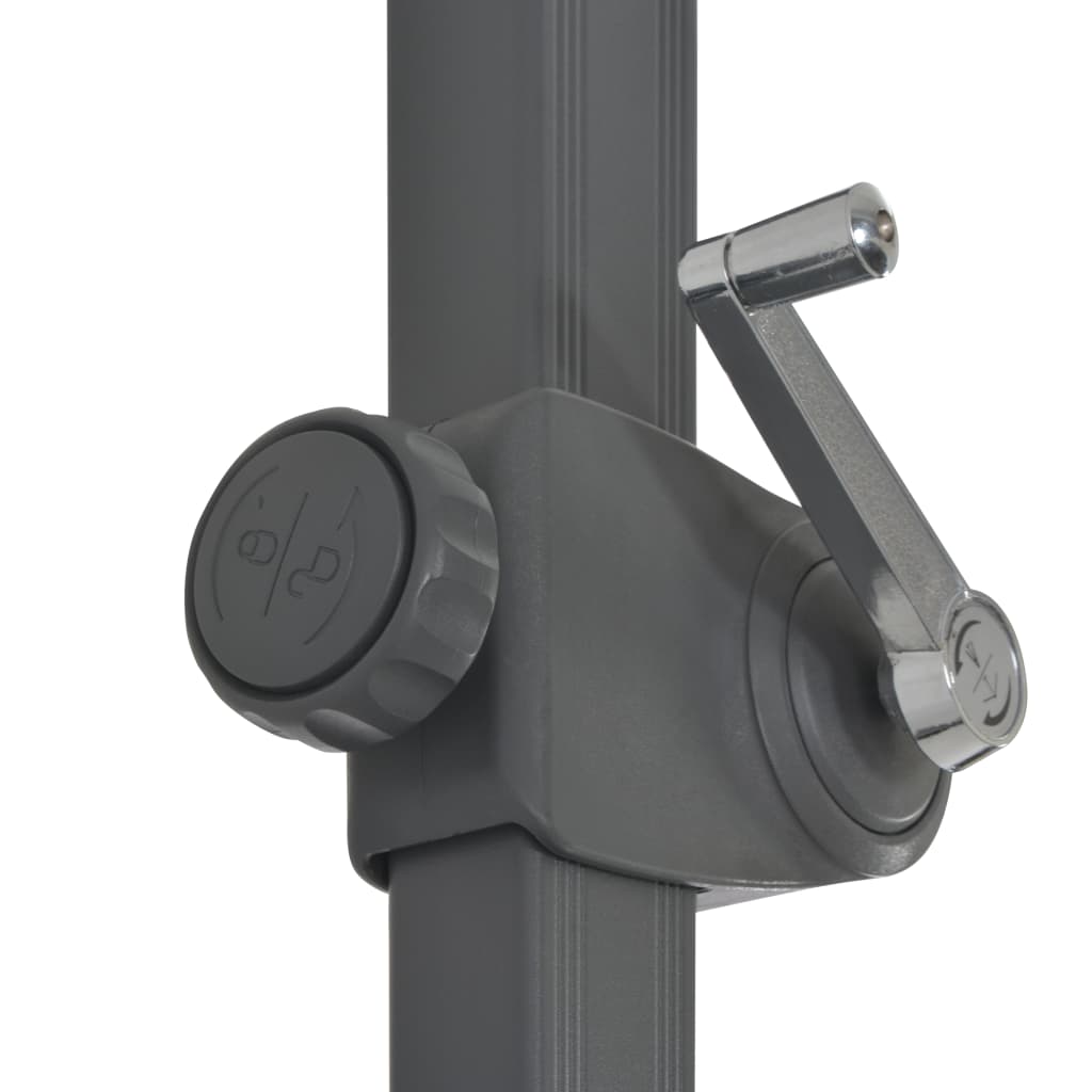 Ombrellone a Sbalzo con Palo in Alluminio 300 cm Antracite - homemem39