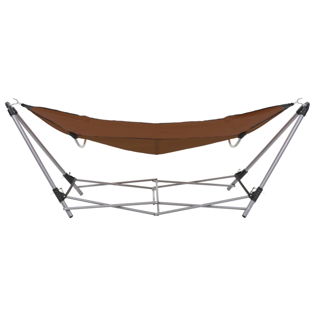 Amaca con Supporto Pieghevole Marrone - homemem39