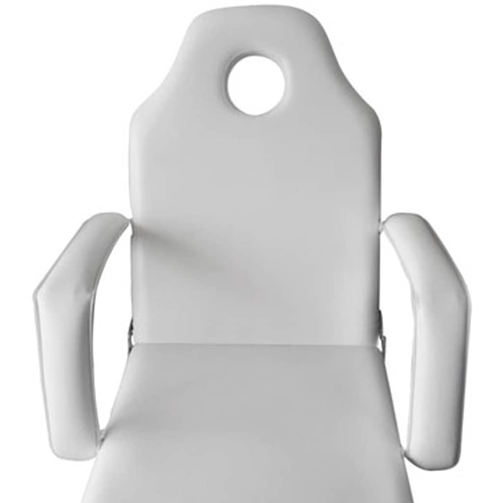 Letto Trattamento Viso Regolabile in Similpelle Bianco | homemem39