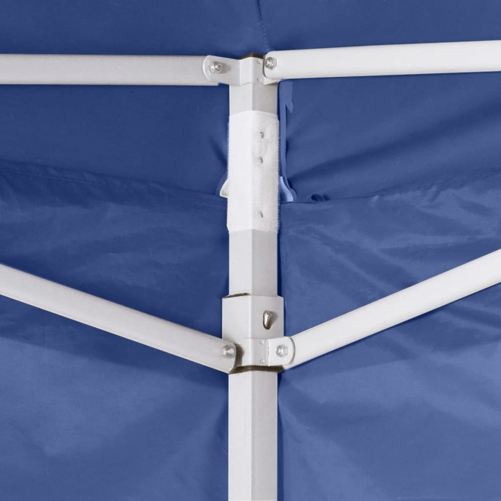Tenda Pieghevole con 2 Pareti 3x3 m Blu - homemem39