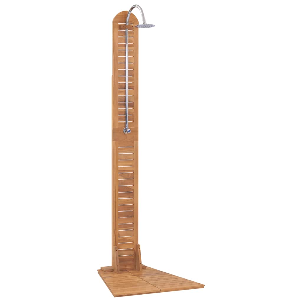 Doccia da Giardino in Legno Massello di Teak 70x75x204cm - homemem39