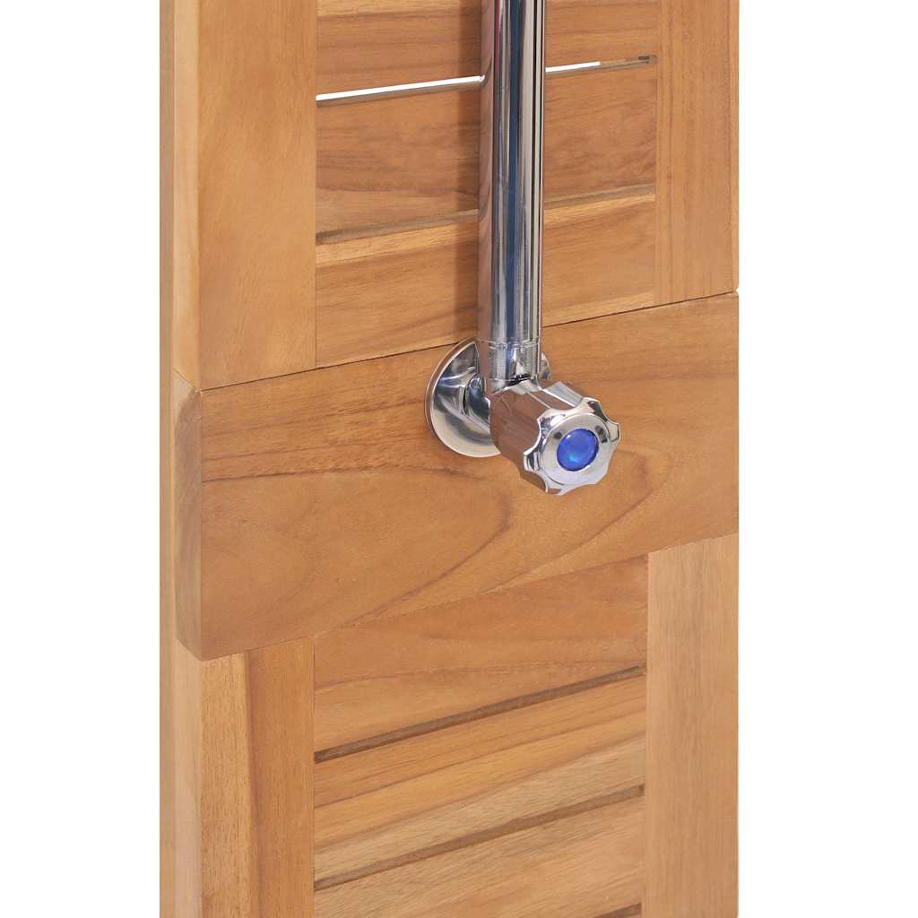 Doccia da Giardino in Legno Massello di Teak 70x75x204cm - homemem39