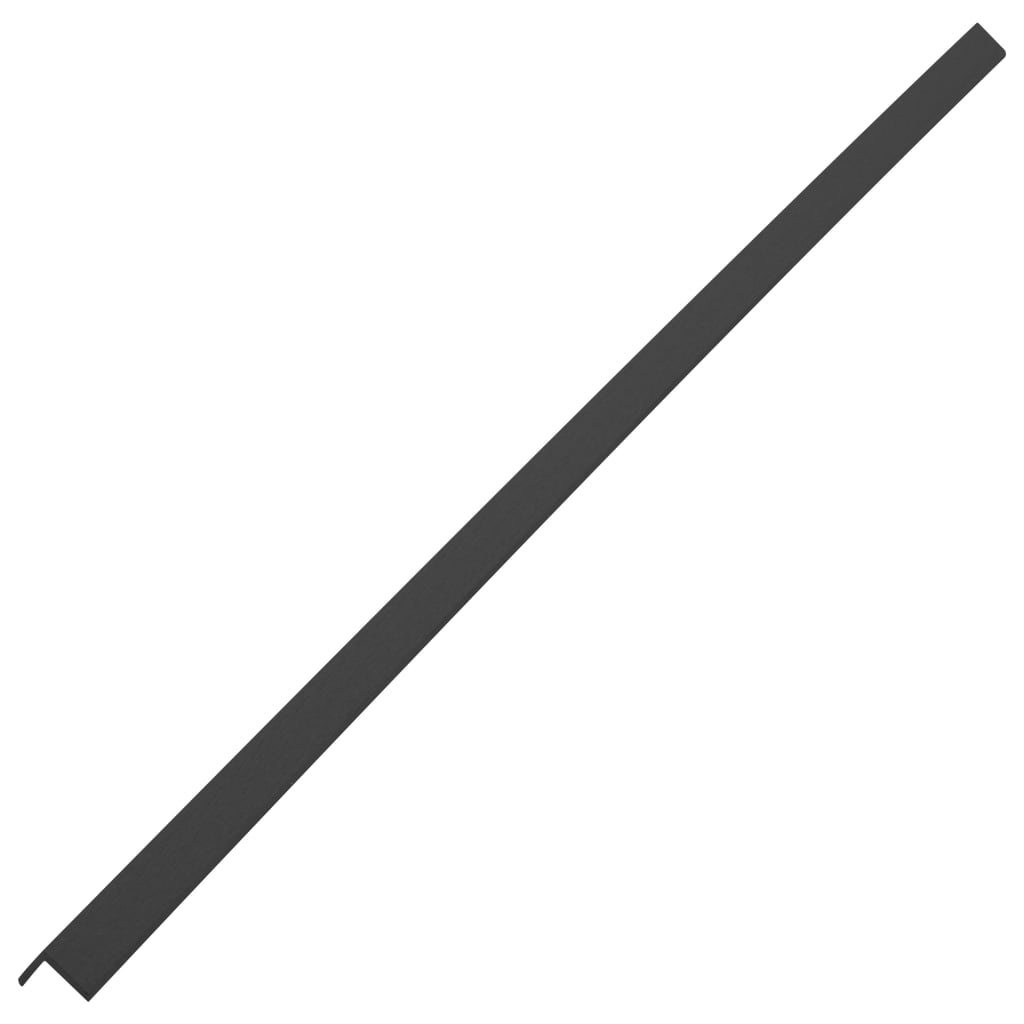 Profili Angolari per Bordi 5pz in WPC 170 cm Nero - homemem39