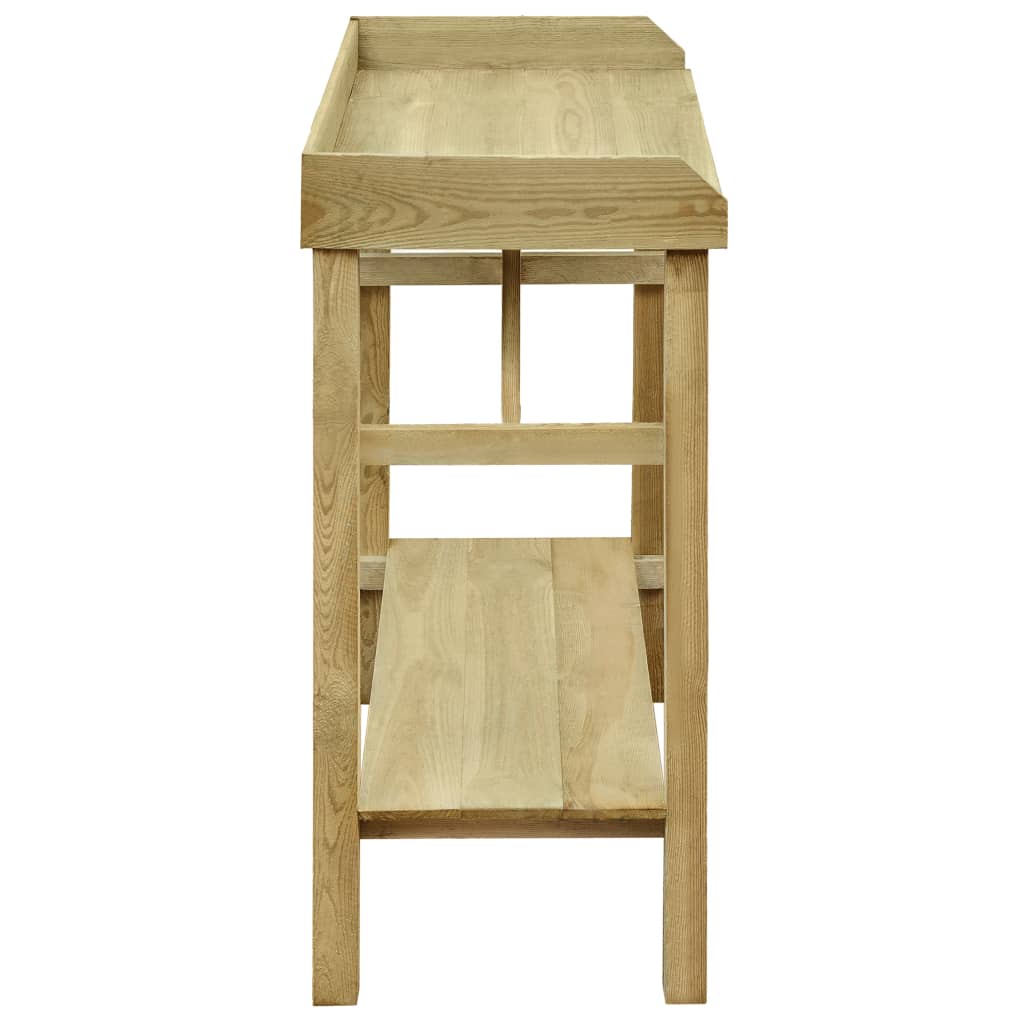 Tavolo da Lavoro da Giardino in Legno Impregnato 75x40x90cm - homemem39