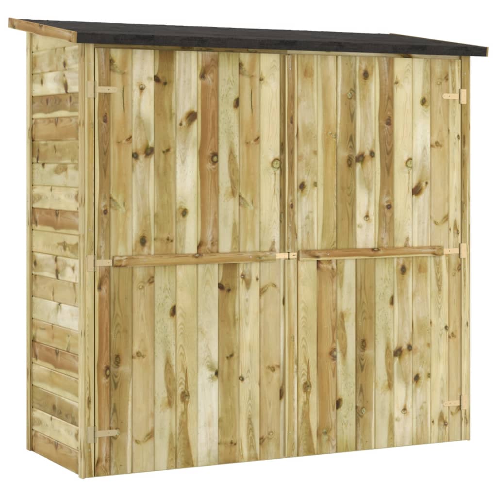 Capanno Attrezzi da Giardino in Pino Impregnato 182x76x175 cm