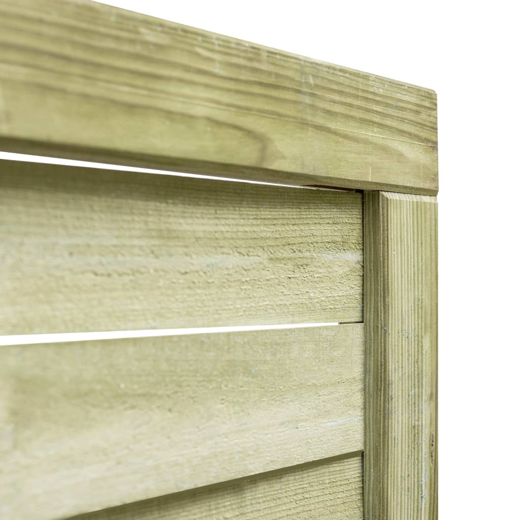 Cancello da Giardino Legno di Pino Impregnato 100x100 cm Verde | homemem39