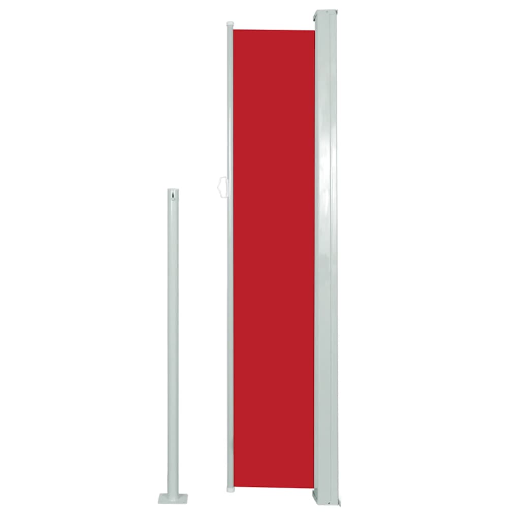 Tenda da Sole Laterale Retrattile 140 x 300 cm Rossa - homemem39