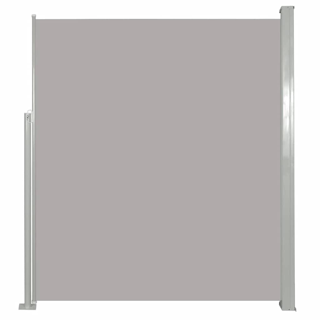 Tenda da Sole Laterale Retrattile 140 x 300 cm Grigia - homemem39