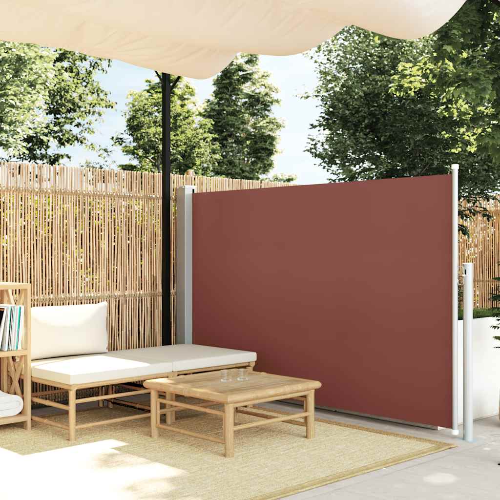 Tenda da Sole Laterale Retrattile 140 x 300 cm Marrone - homemem39
