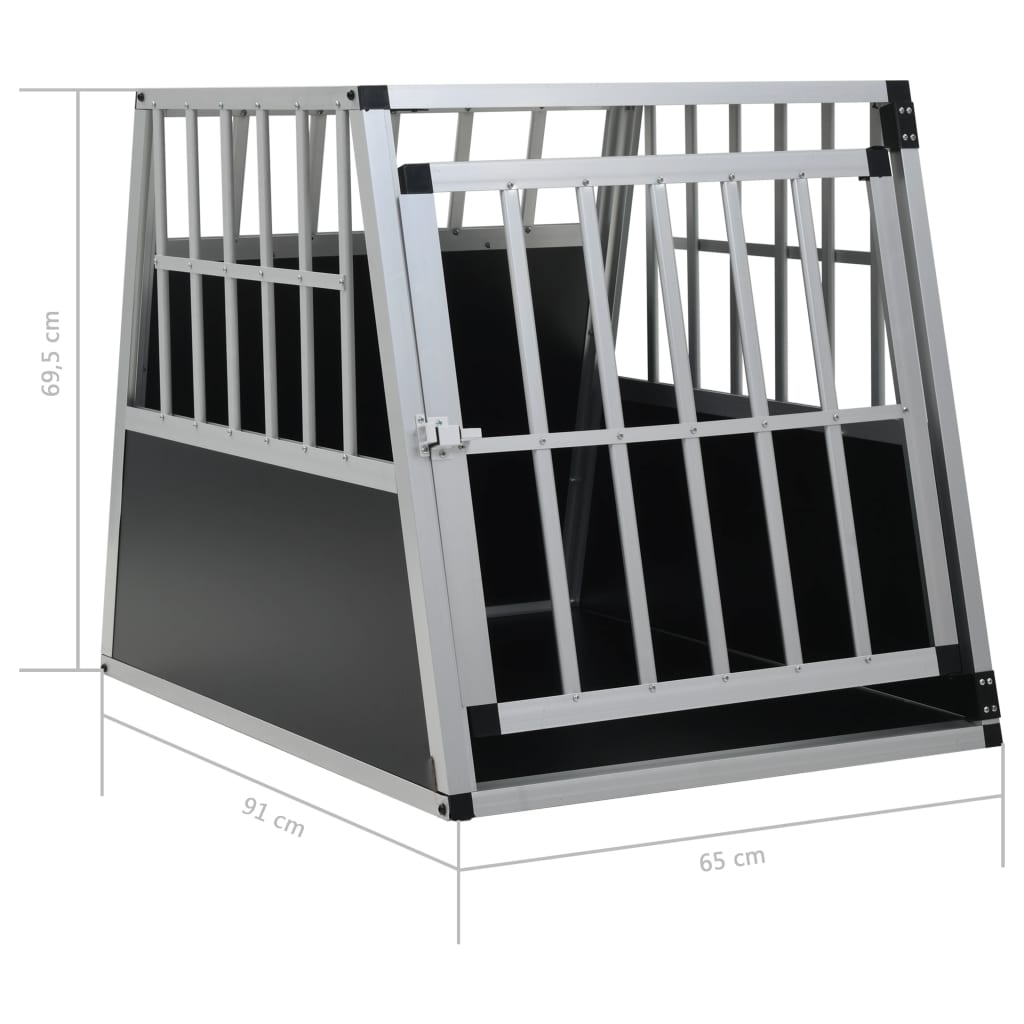 Trasportino per Cani con Porta Singola 65x91x69,5 cm - homemem39