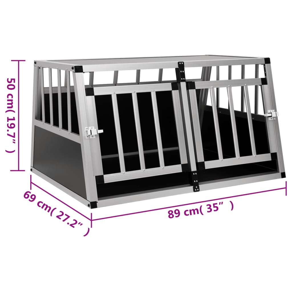 Trasportino per Cani con Doppia Porta 89x69x50 cm - homemem39