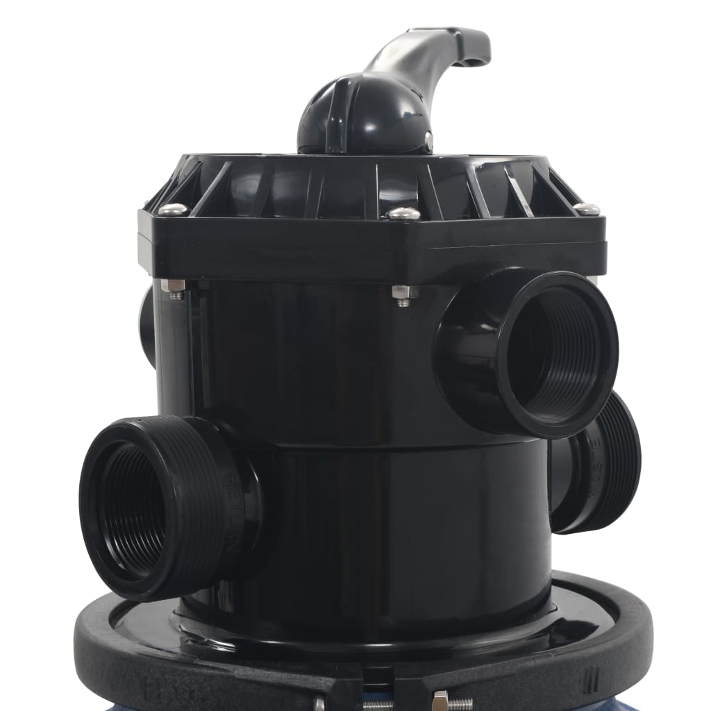 Filtro a Sabbia per Piscine Valvola a 6 Posizioni Blu 560 mm - homemem39