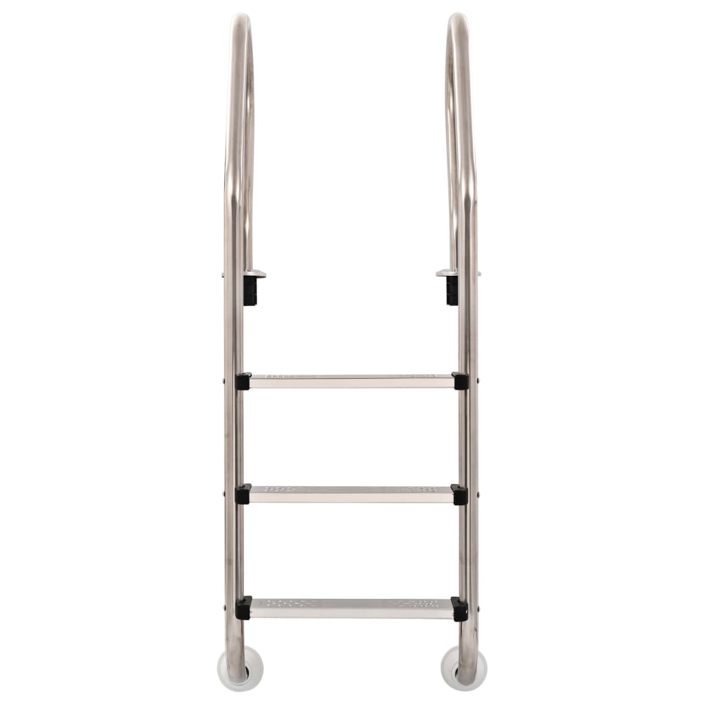 Scaletta per Piscina 3 Gradini in Acciaio Inox 304 120 cm - homemem39