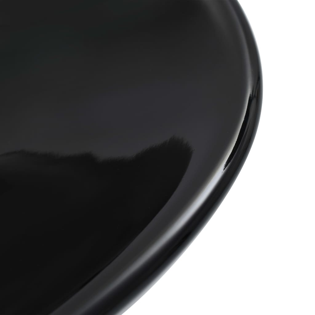 Lavandino 58,5x39x14 cm in Ceramica Nero - homemem39