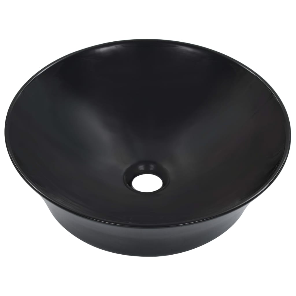Lavandino 41x12,5 cm in Ceramica Nero - homemem39