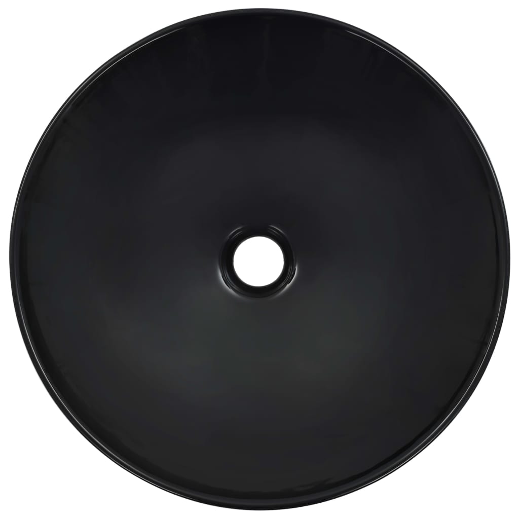 Lavandino 41x12,5 cm in Ceramica Nero - homemem39