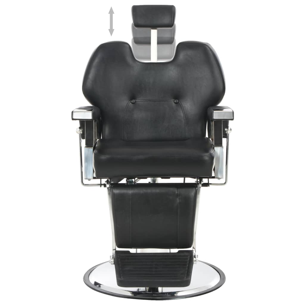 Poltrona da Barbiere Nera 72x68x98 cm in Similpelle