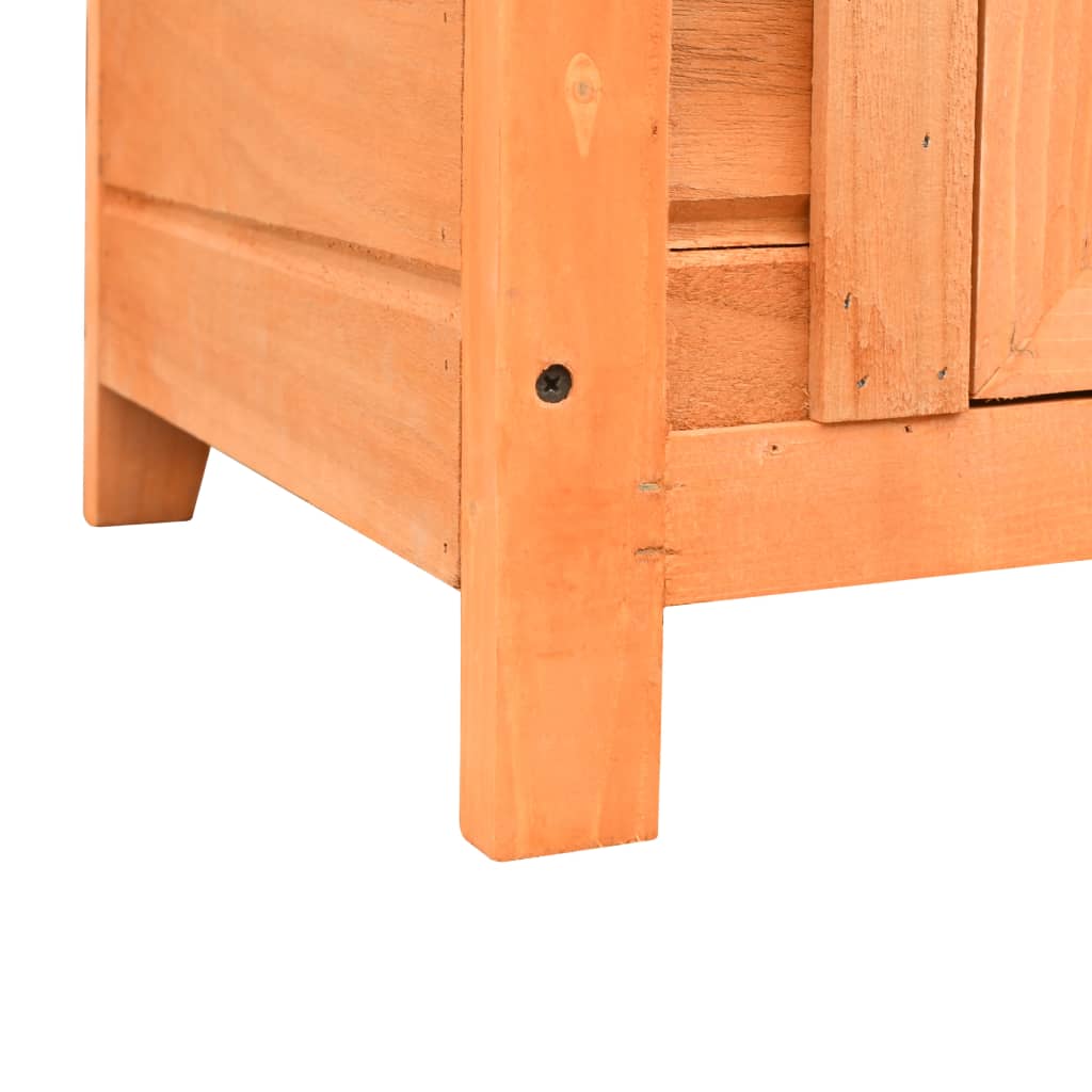 Cuccia per Gatti in Legno di Pino e Abete 50x46x43,5 cm - homemem39