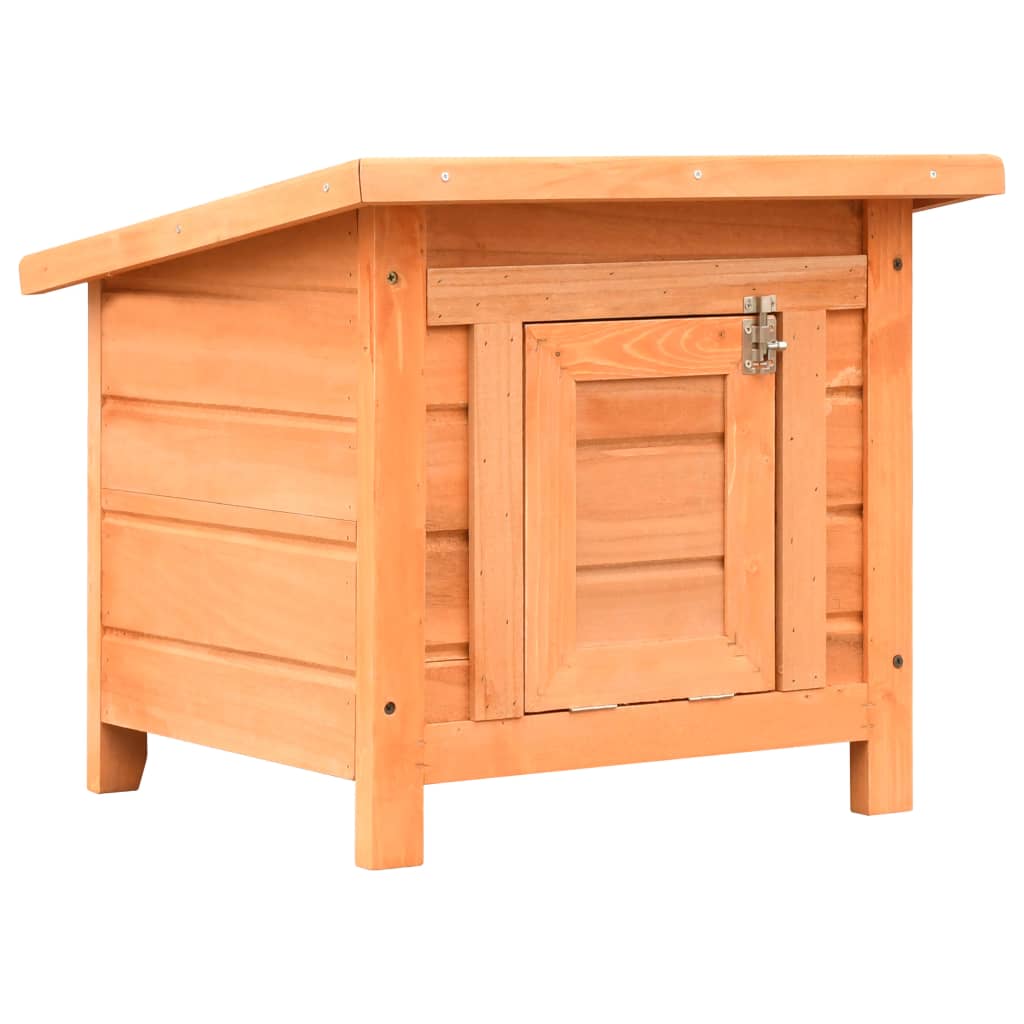 Cuccia per Gatti in Legno di Pino e Abete 50x46x43,5 cm - homemem39