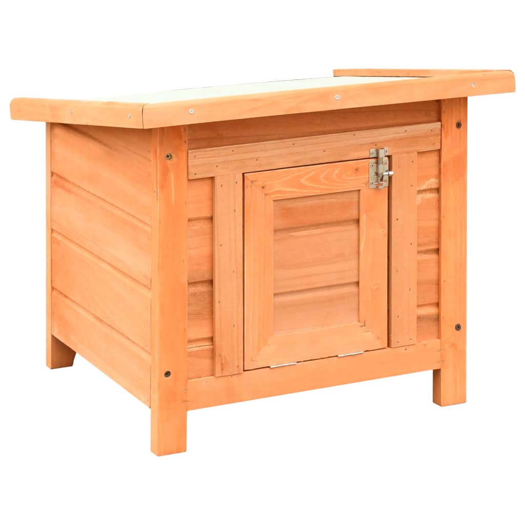 Cuccia per Gatti in Legno di Pino e Abete 50x46x43,5 cm - homemem39