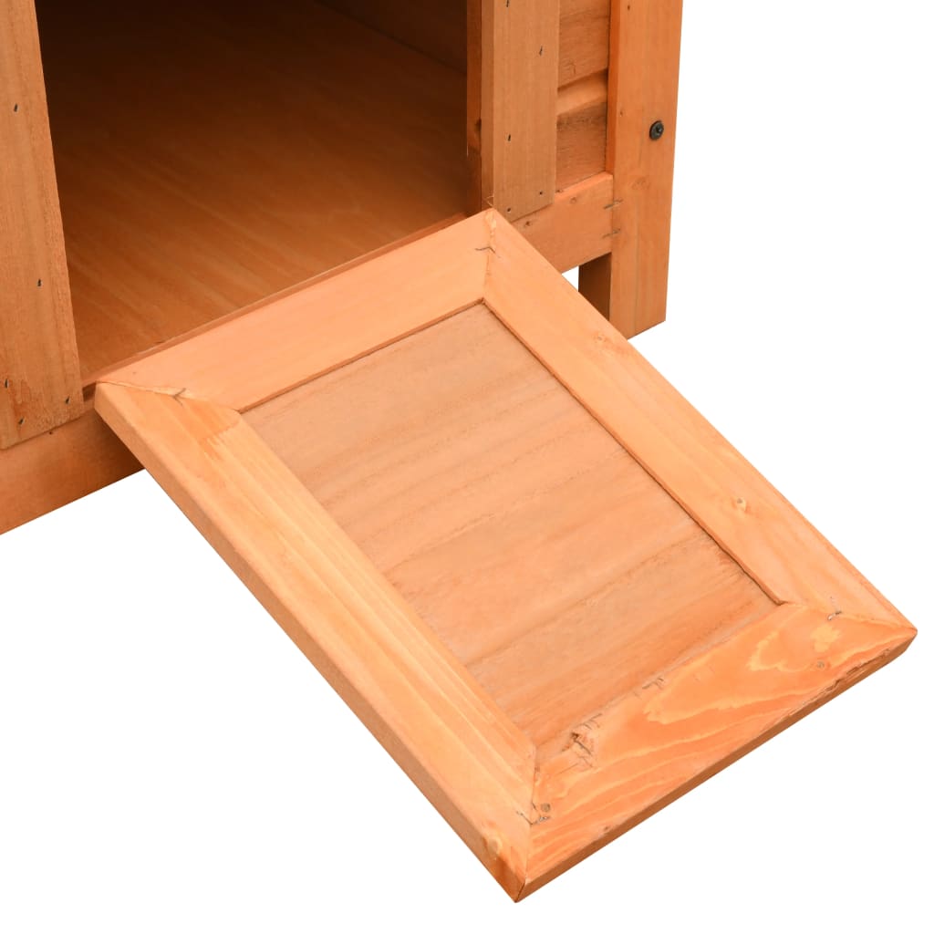 Cuccia per Gatti in Legno di Pino e Abete 50x46x43,5 cm - homemem39