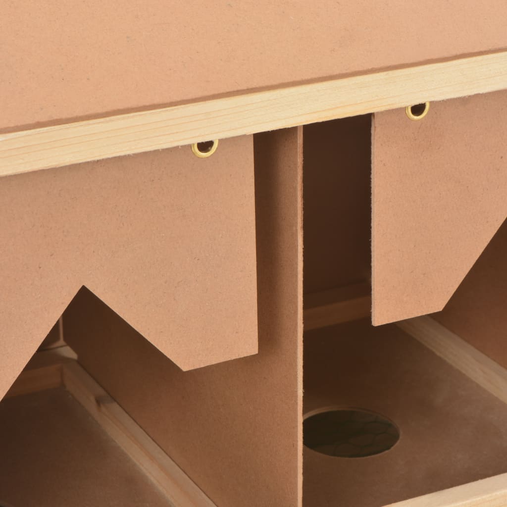 Casetta Cova per Galline 3 Scomparti 93x40x65 cm Legno di Pino - homemem39