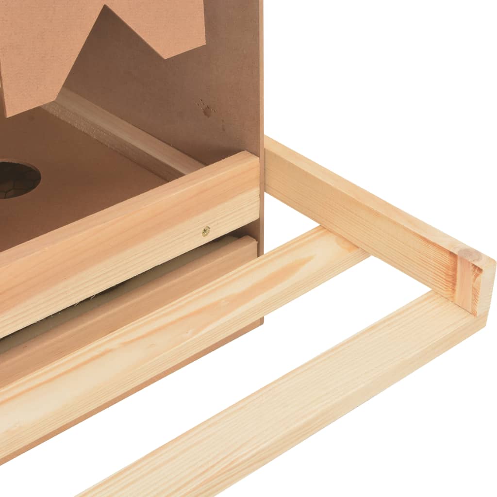 Casetta Cova per Galline 3 Scomparti 93x40x65 cm Legno di Pino - homemem39