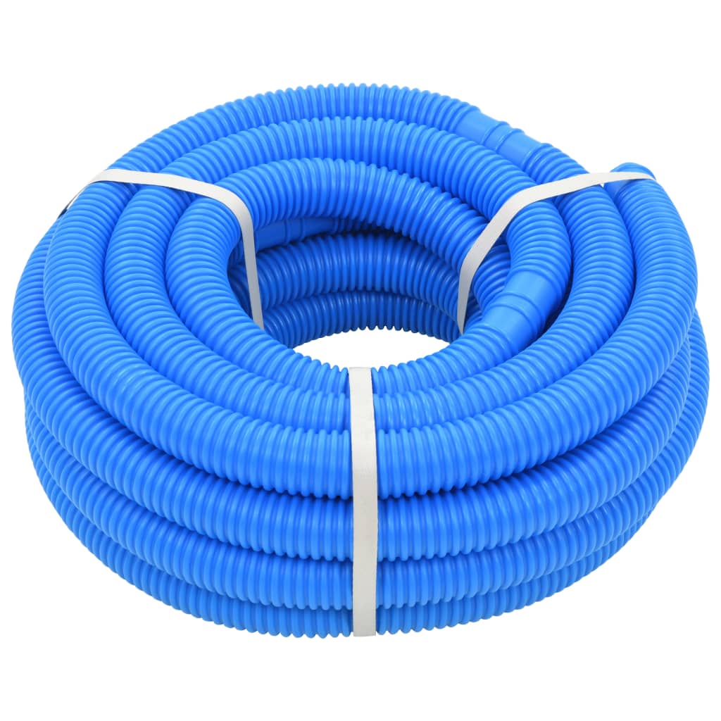 Flexible Pool Hose with Blue Clamps 38 mm 12 m