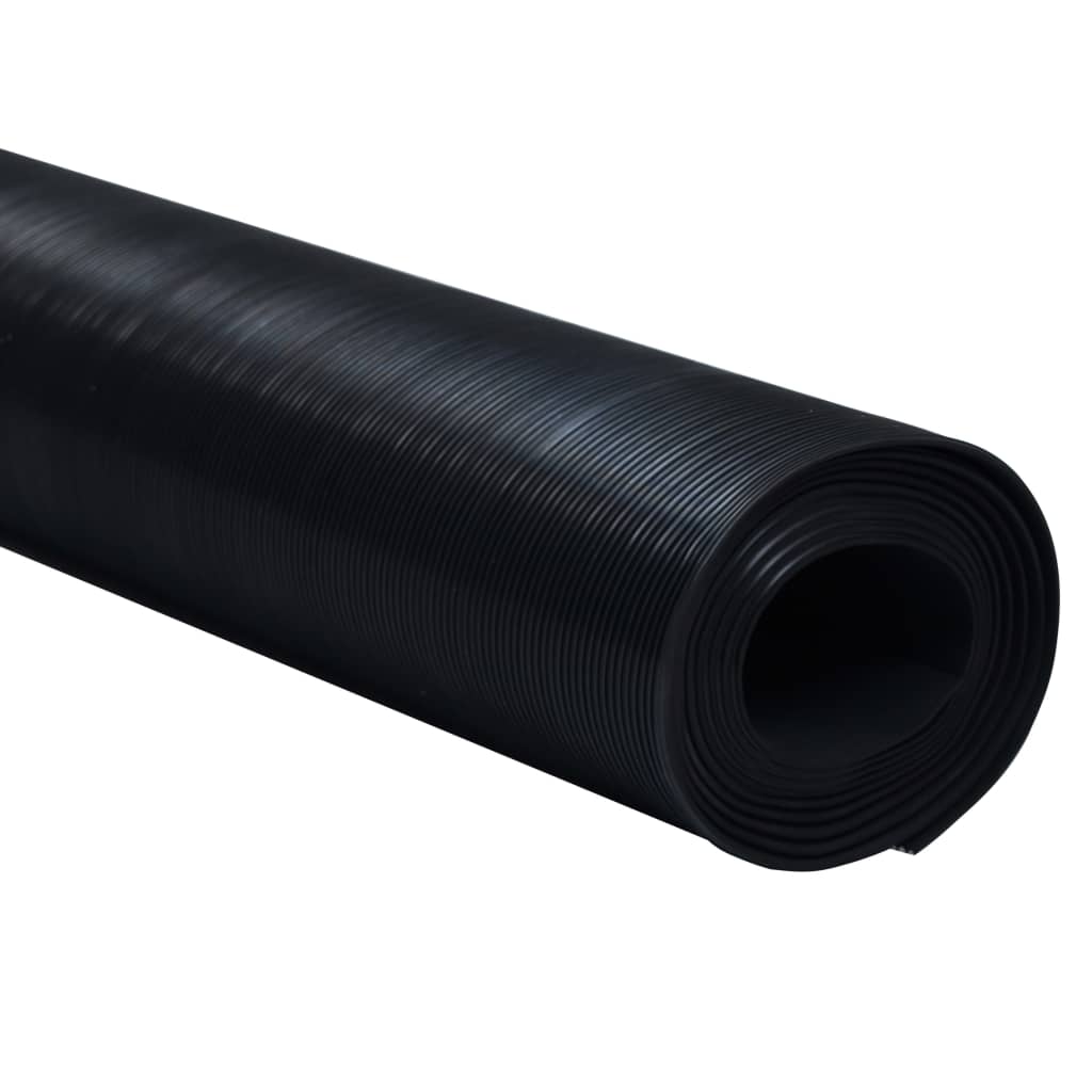 Tappetino Antiscivolo in Gomma 1,5x2 m 3 mm a Coste Fine - homemem39