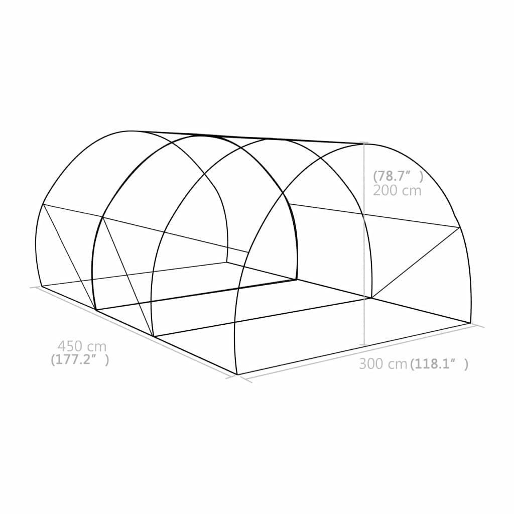 Serra 13,5m² 450x300x200 cm - homemem39