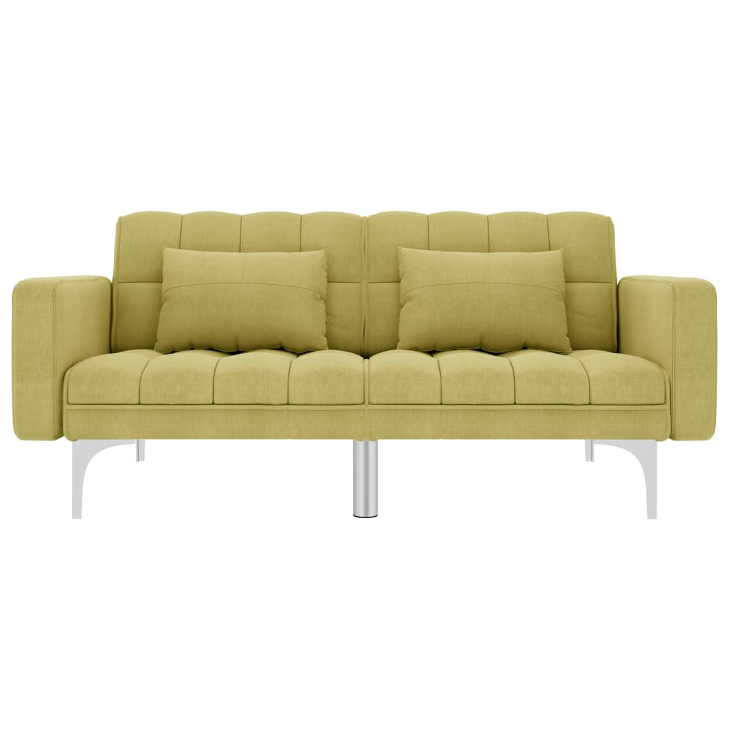 Divano Letto in Tessuto Verde