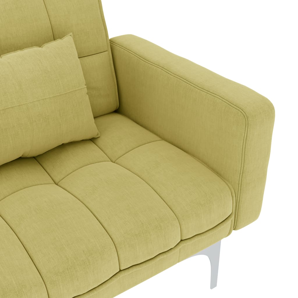 Divano Letto in Tessuto Verde