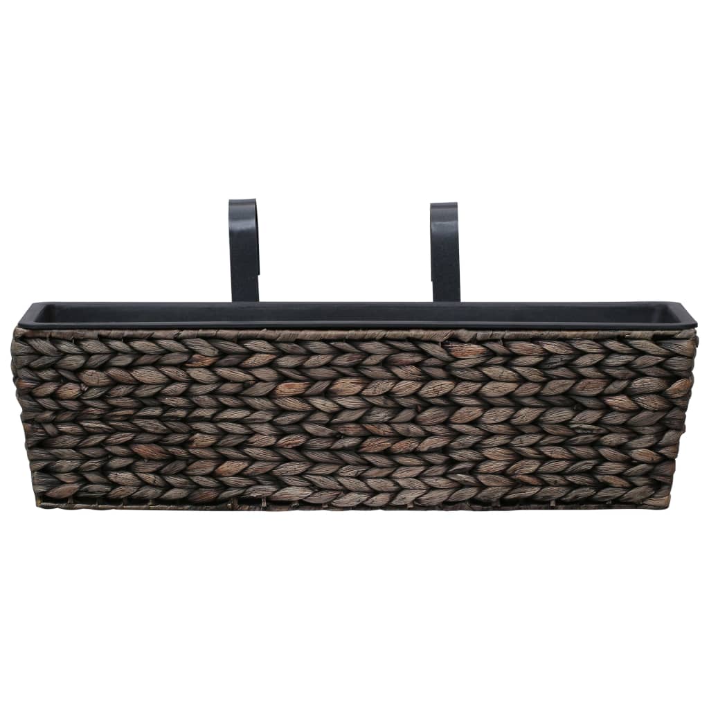 Fioriere 2 pz in Giacinto Intrecciato Marrone - homemem39