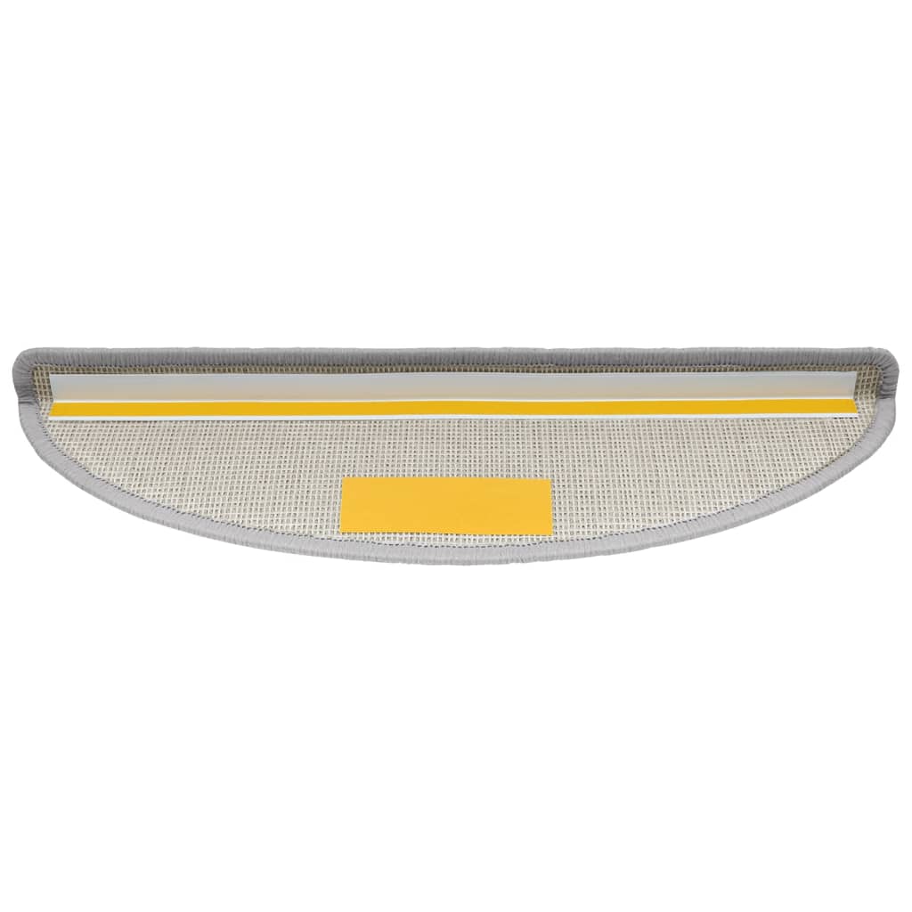 Tappetini per Scale 15 pz Grigio Chiaro 56x17x3 cm - homemem39