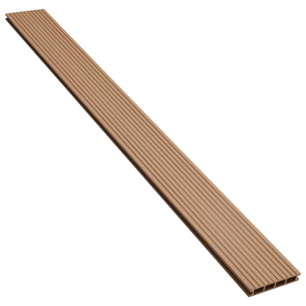 Pavimento per Esterni in WPC Cavo con Accessori 40m² 2,2m Teak - homemem39