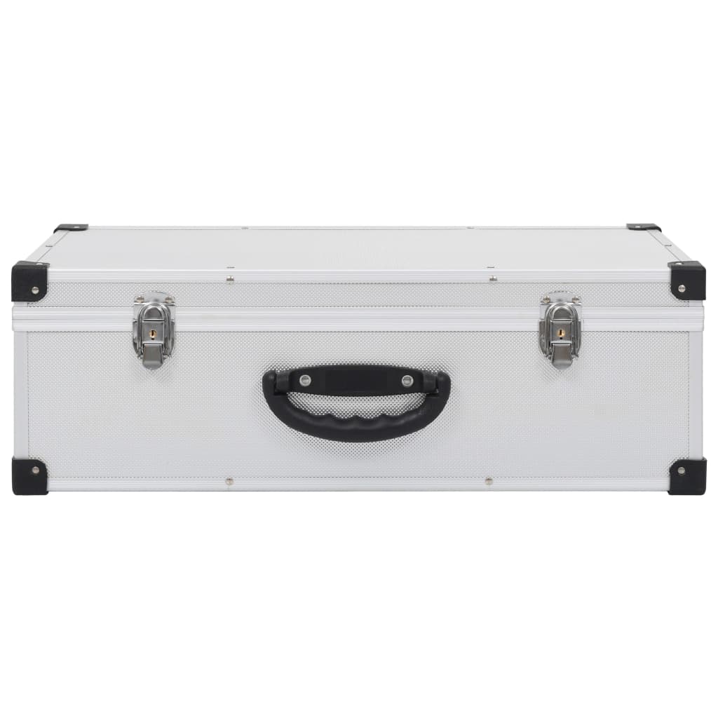 Custodia CD per 80 CD in Alluminio ABS Argento - homemem39