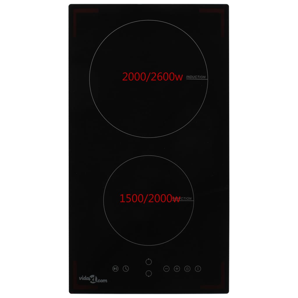 Piano Cottura a Induzione 2 Zone e Controlli Touch Vetro 3500 W - homemem39