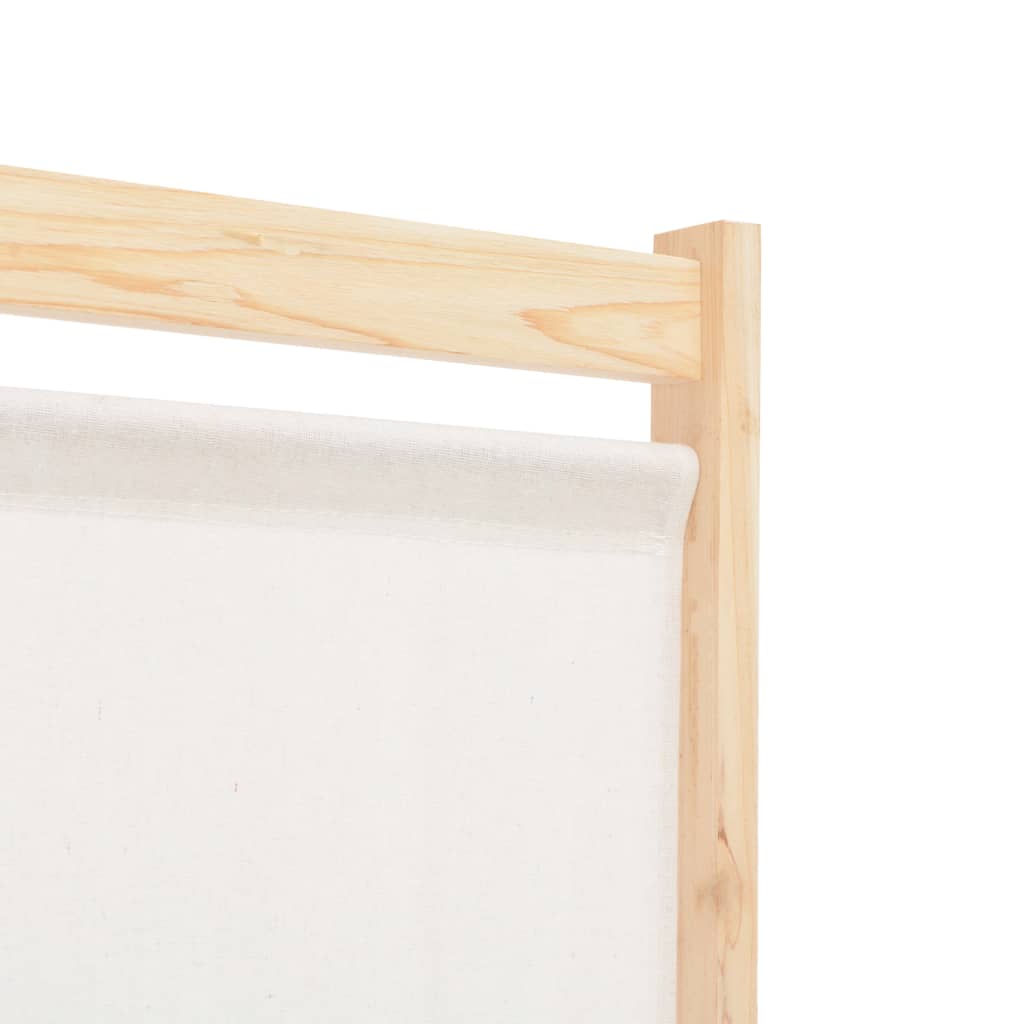Divisorio a 4 Pannelli Crema 160x170x4 cm in Tessuto - homemem39