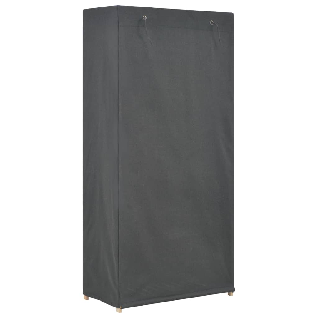 Armadio a 3 Ripiani Grigio 79x40x170 cm in Tessuto - homemem39
