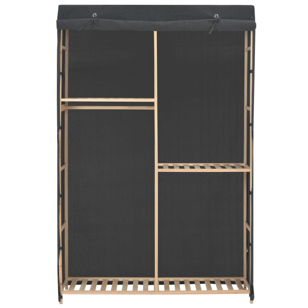 Armadio a 3 Ripiani Grigio 110x40x170 cm in Tessuto - homemem39