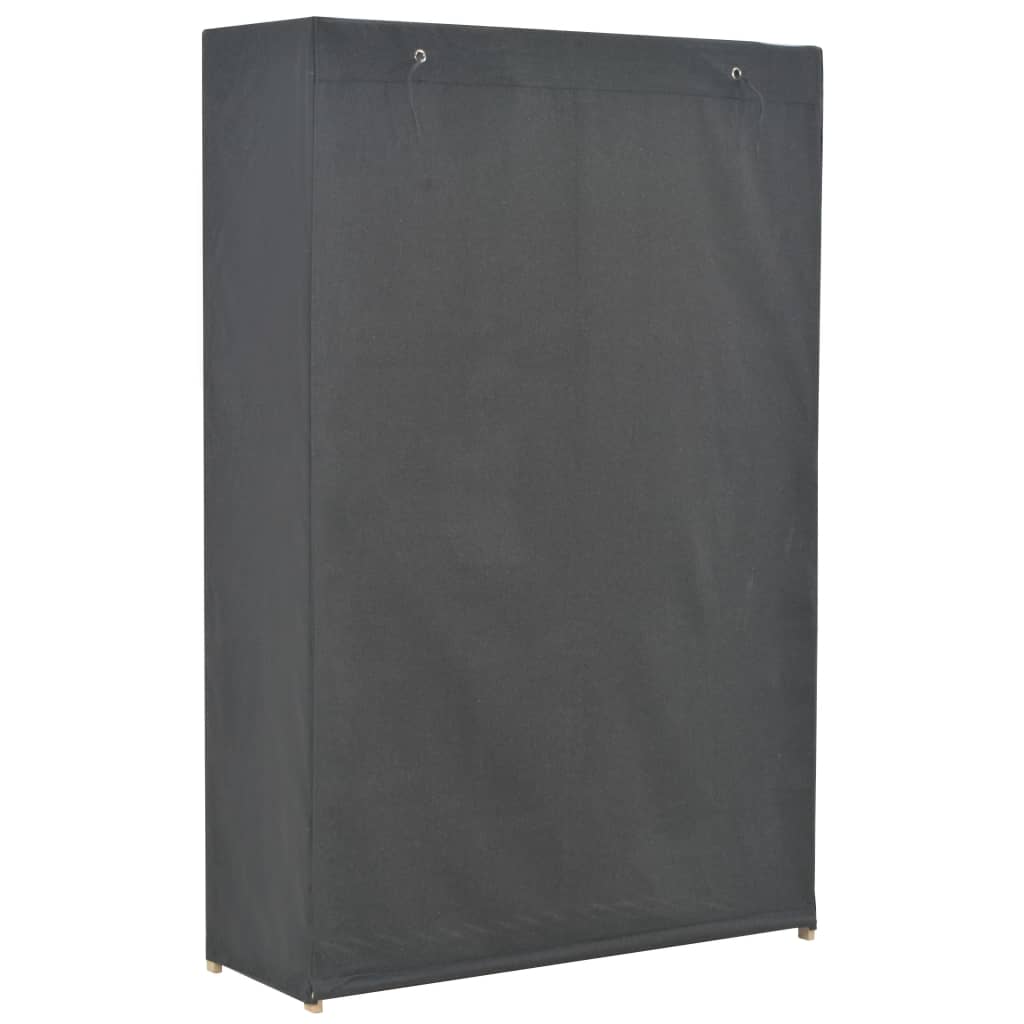 Armadio a 3 Ripiani Grigio 110x40x170 cm in Tessuto - homemem39