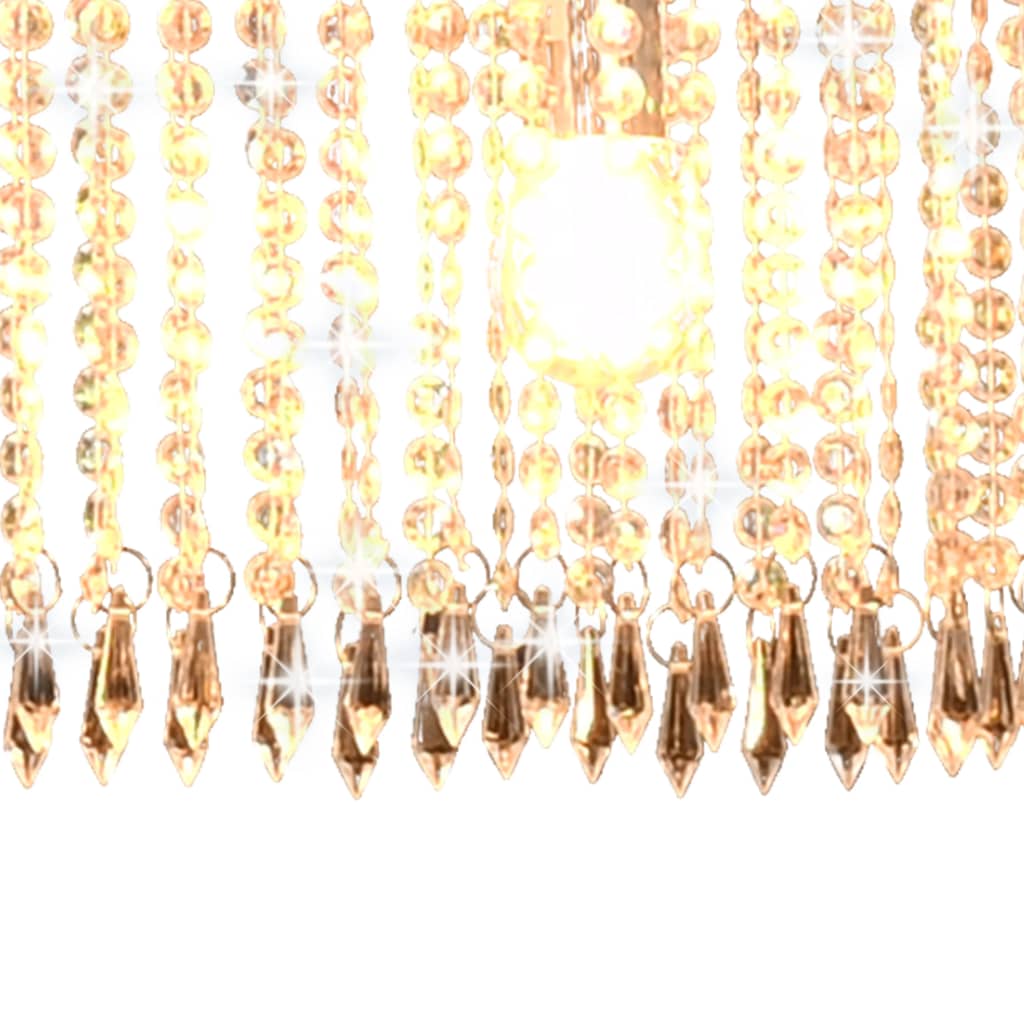 Lampadario con Perle di Cristallo Argento 104 cm E14 | homemem39