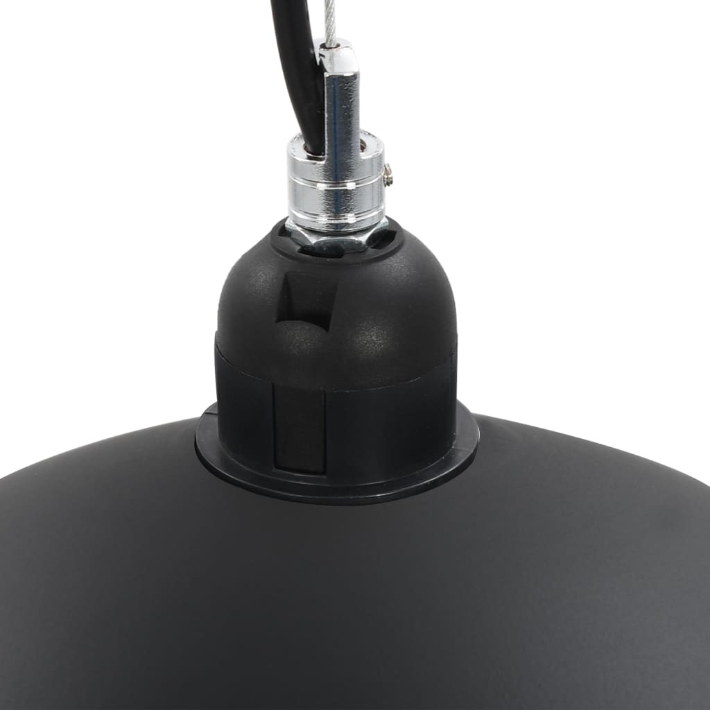 Lampadari 2 pz Nero e Oro Semi-Sferici 40 cm E27 | homemem39